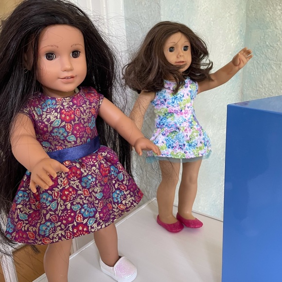 American Girl Dolls and Locker with Accessories - Picture 1 of 14